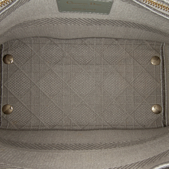 Medium Canvas Cannage Lady D Lite Gray - Gaby Paris