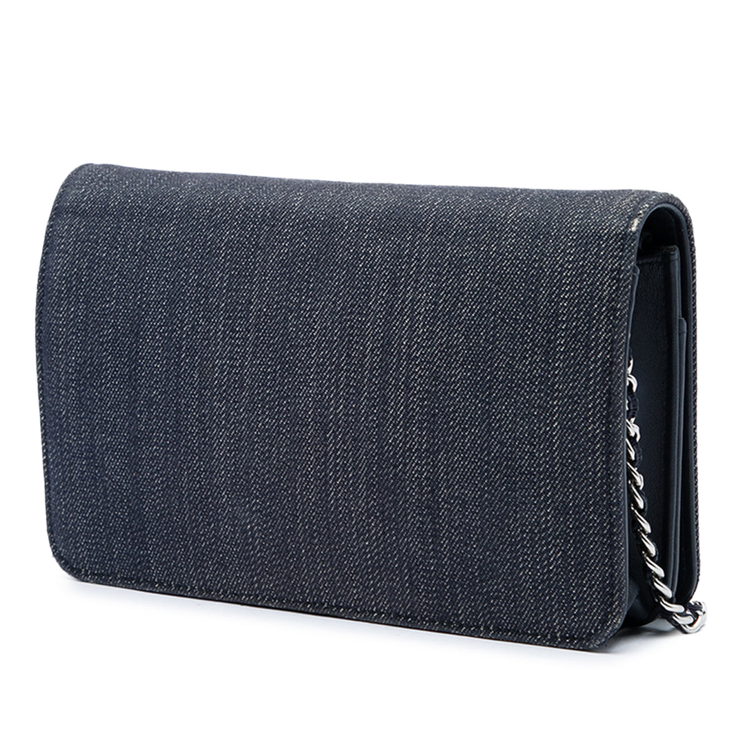 Chanel Deauville Wallet on Chain Jean Bleu – vue 2 – GABY PARIS