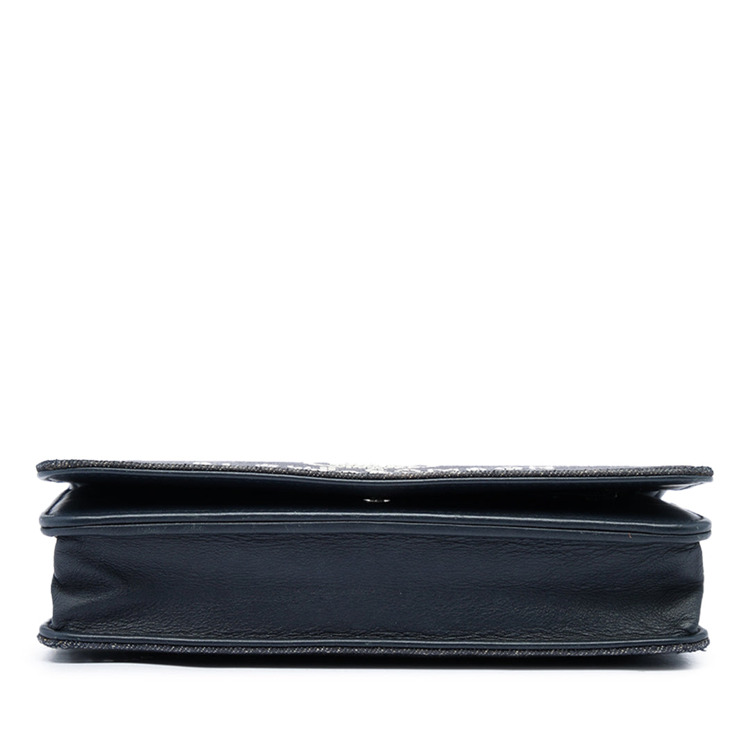 Chanel Deauville Wallet on Chain Jean Bleu – vue 3 – GABY PARIS