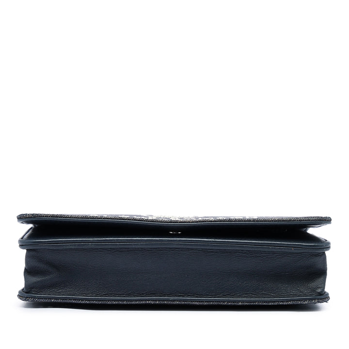 Chanel Deauville Wallet on Chain Jean Bleu – vue 3 – GABY PARIS