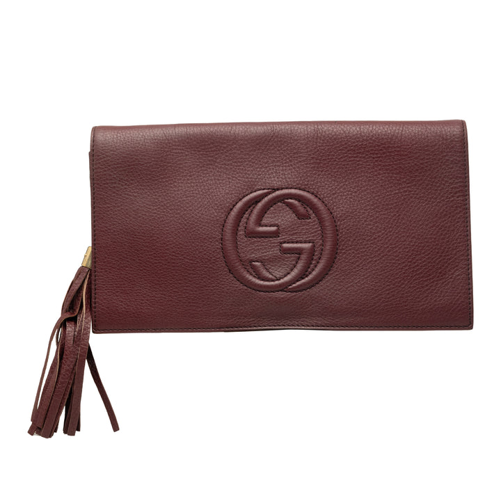 Soho Disco Pochette Cuir de veau Rouge