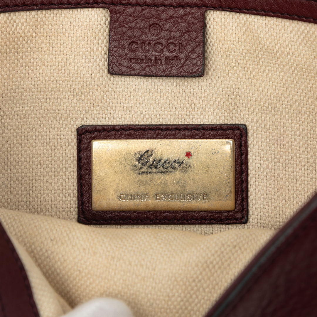 Soho Disco Pochette Cuir de veau Rouge