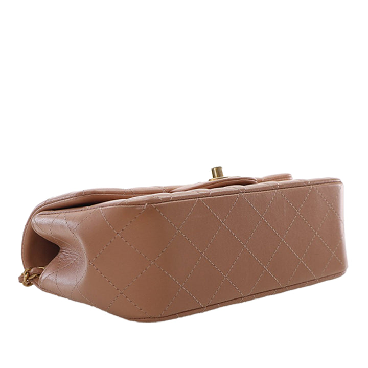 Chanel Mini Rectangular Classic Cuir d’agneau anse supérieure à rabat