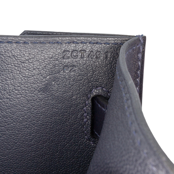 Hermès Evergrain Kelly Depeches Pochette 25 Bleu – GABY PARIS Authentique