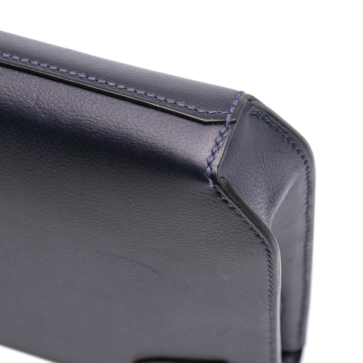 Hermès Evergrain Kelly Depeches Pochette 25 Bleu – GABY PARIS Authentique