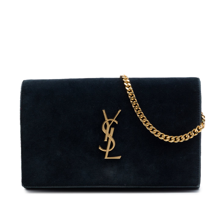 Saint Laurent Daim Monogram Kate Chain Portefeuille