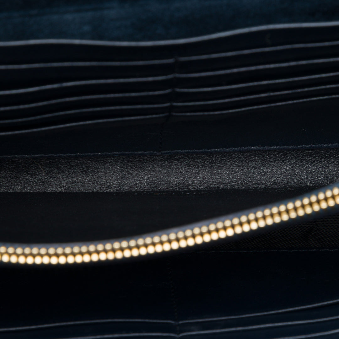 Saint Laurent Daim Monogram Kate Chain Portefeuille