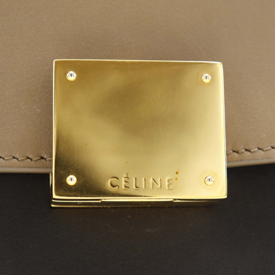 Celine Small Tricolor Cuir Trapeze Sac