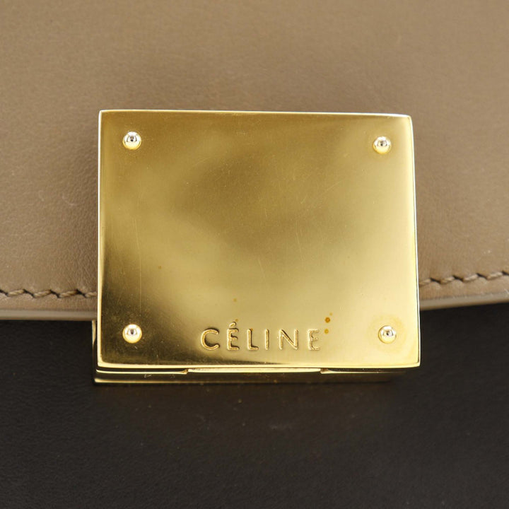 Celine Small Tricolor Cuir Trapeze Sac