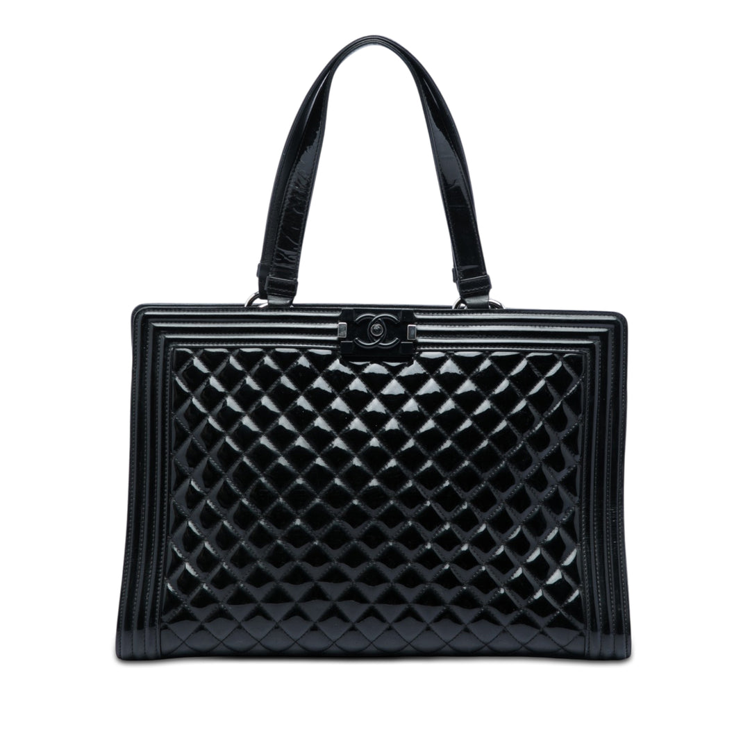 Chanel Matelassé Boy Cabas Grand Cuir