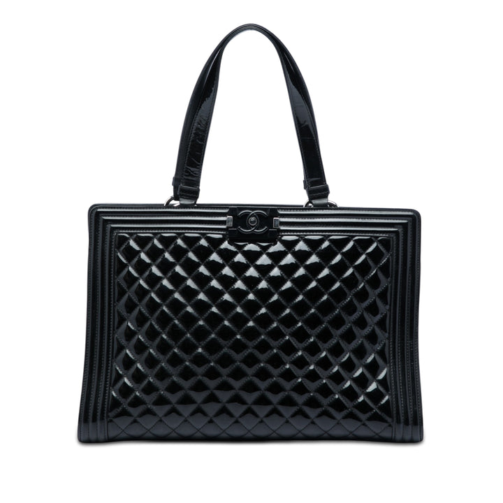 Chanel Matelassé Boy Cabas Grand Cuir