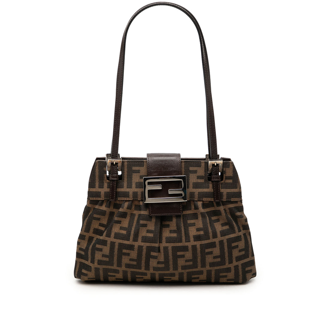 Fendi Zucca Sac Petit Marron – vue principale – GABY PARIS