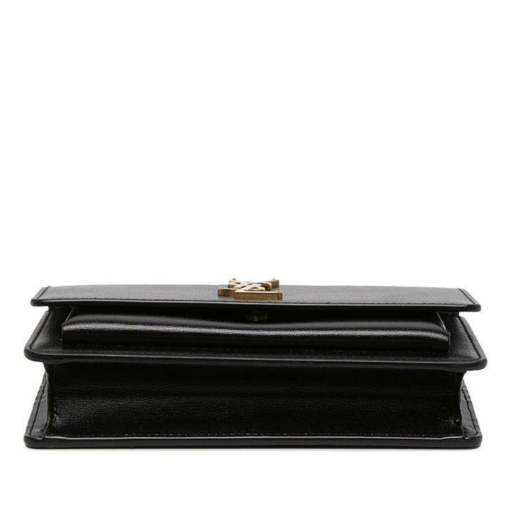 Saint Laurent Sac à main Sunset à Moyen Cuir de veau Noir – vue 3 – GABY PARIS