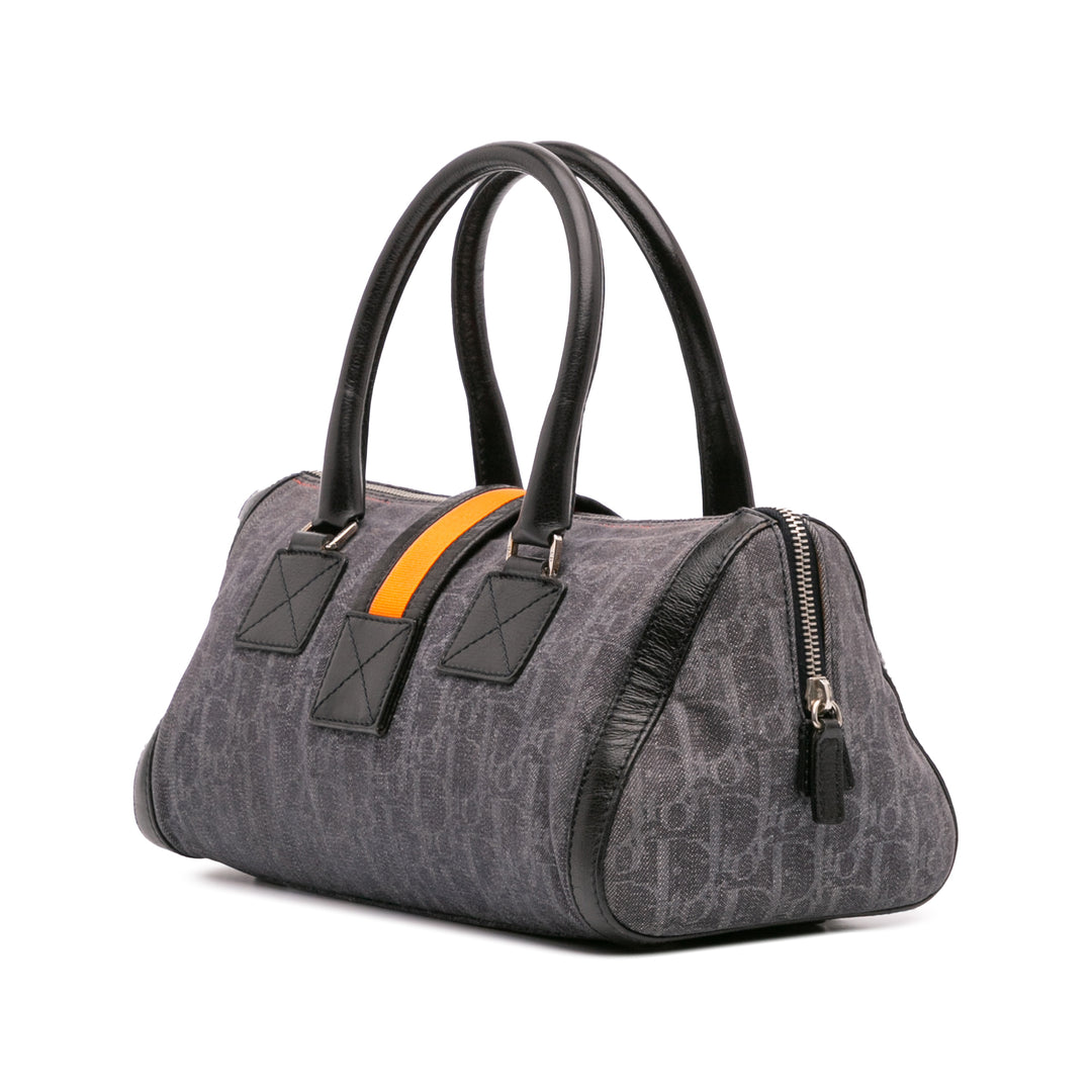 Diorissimo Trotter Denim Flight Boston Bag Blue - Gaby Paris