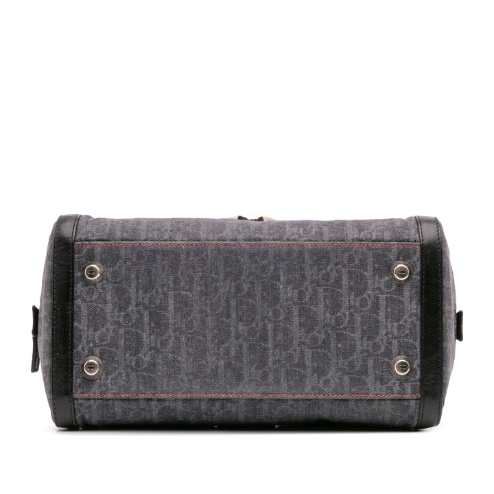 Diorissimo Trotter Denim Flight Boston Bag Blue - Gaby Paris