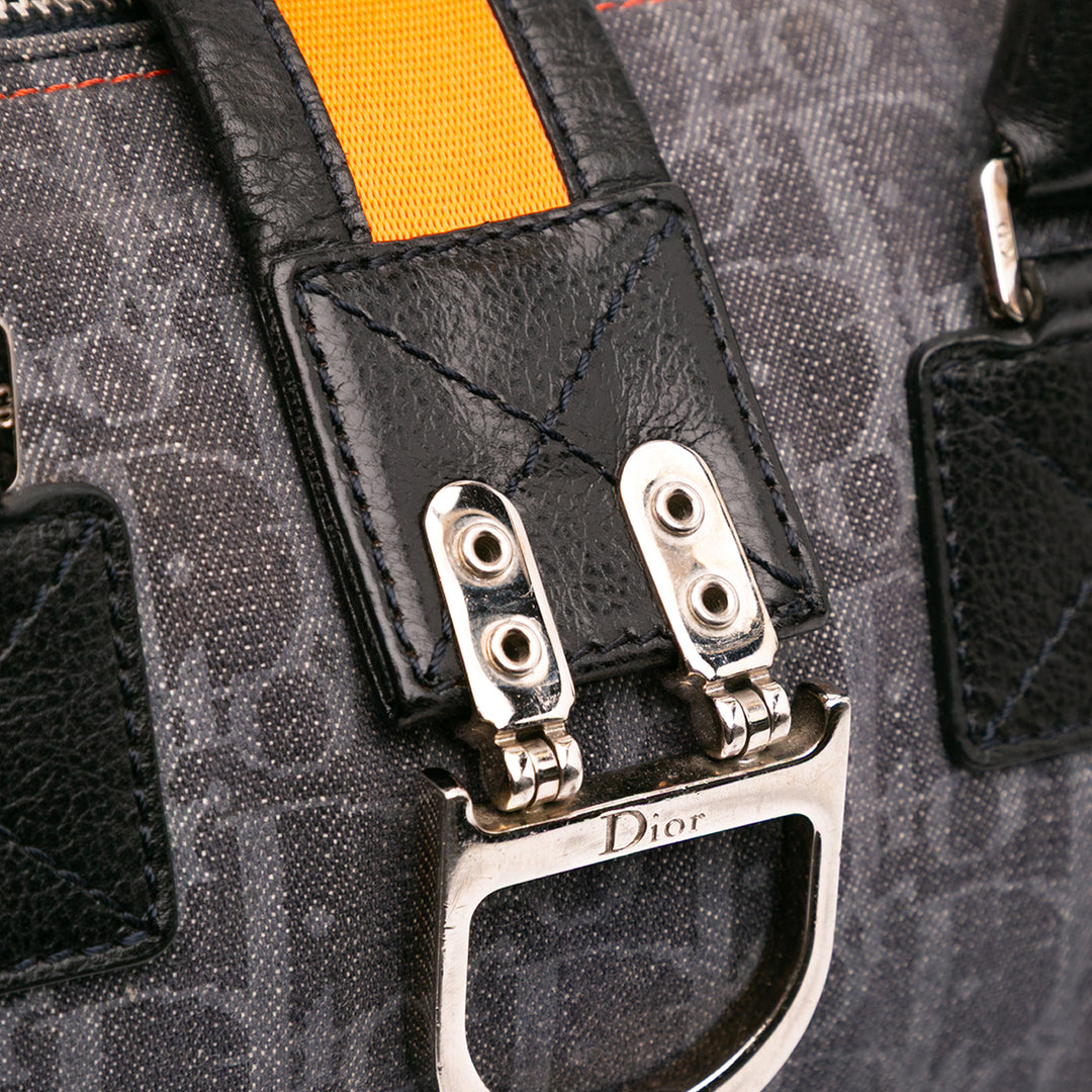 Diorissimo Trotter Denim Flight Boston Bag Blue - Gaby Paris