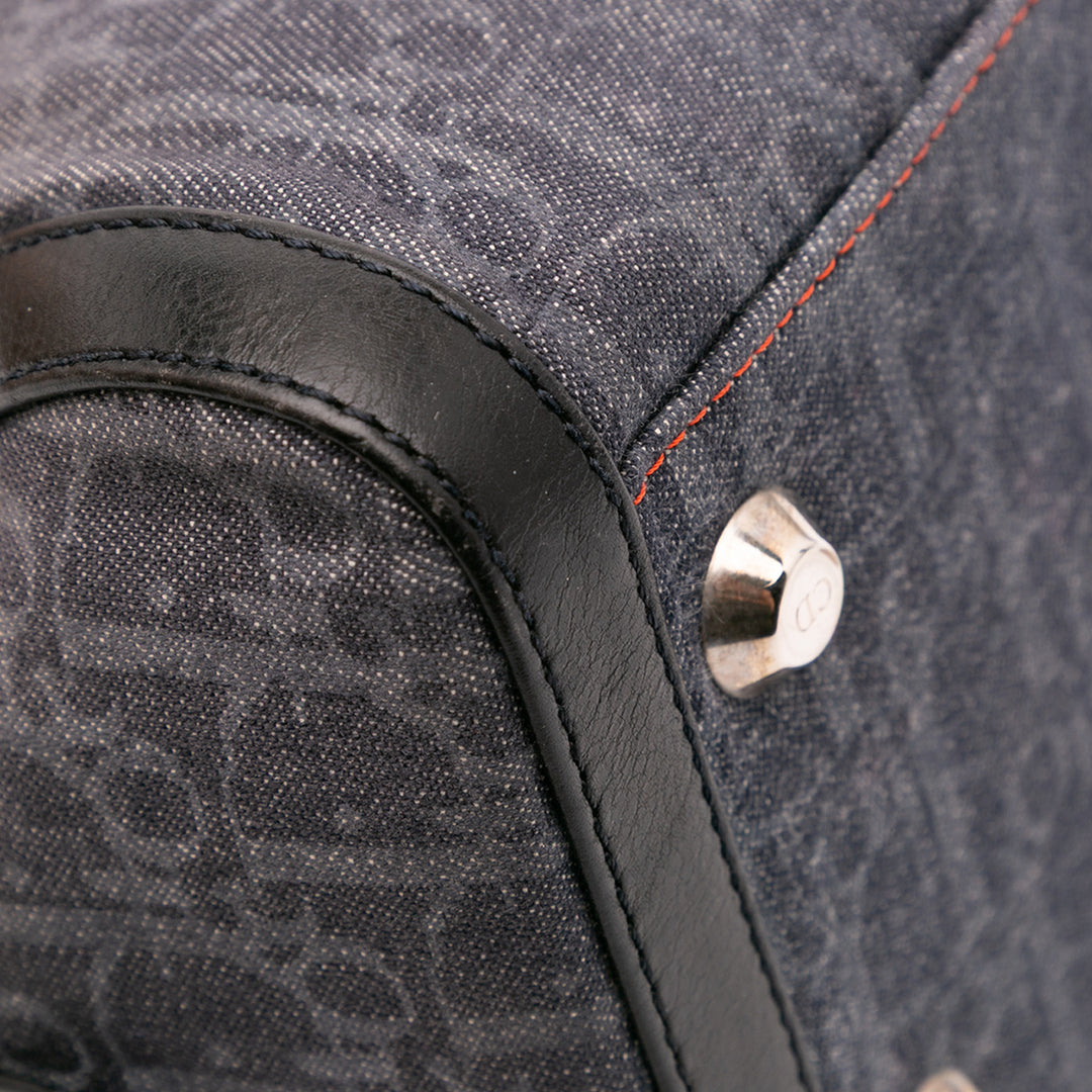 Diorissimo Trotter Denim Flight Boston Bag Blue - Gaby Paris