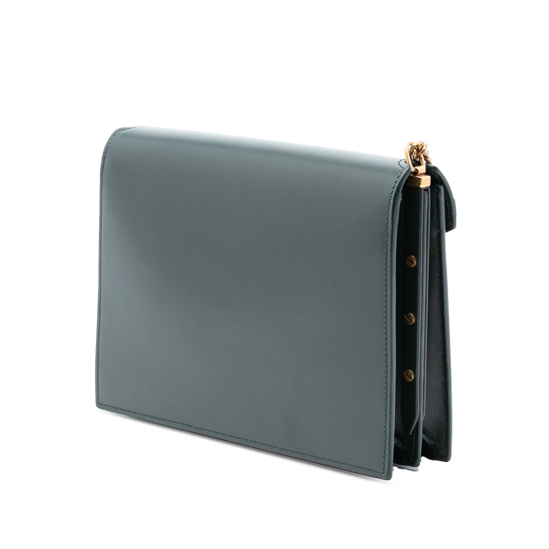 Saint Laurent Smooth Cuir de veau Monogram Cassandra Clasp Sac