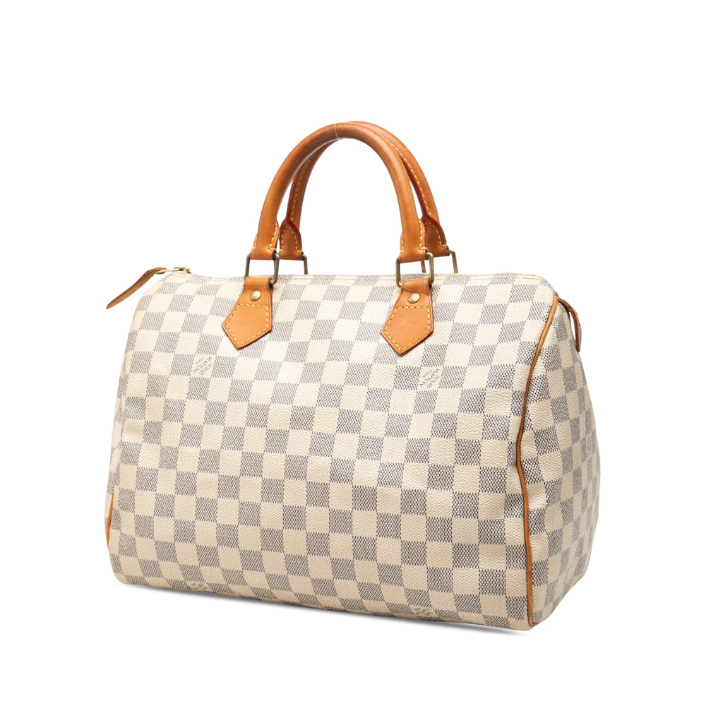 Louis Vuitton Speedy 30 Damier Azur Blanc – vue 2 – GABY PARIS