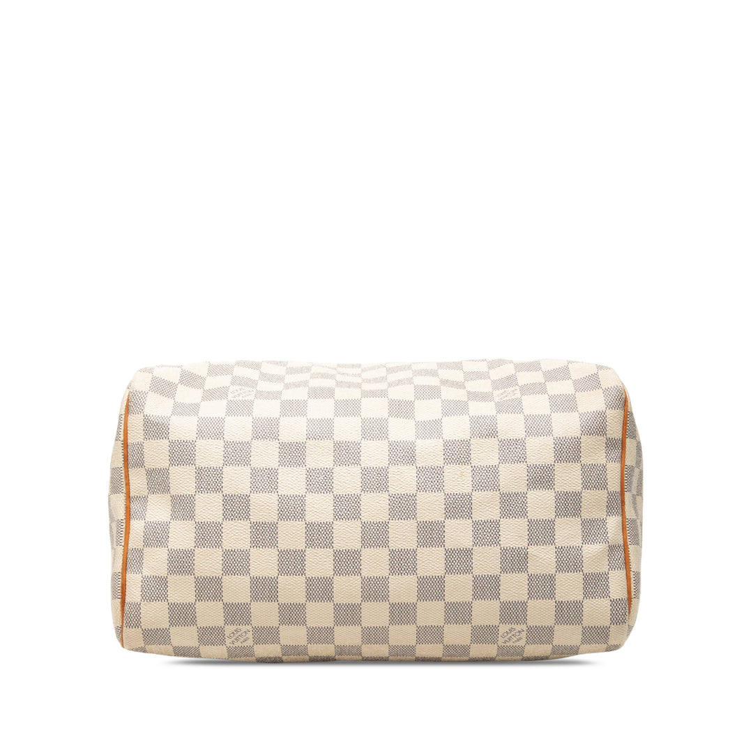 Louis Vuitton Speedy 30 Damier Azur Blanc – vue 3 – GABY PARIS