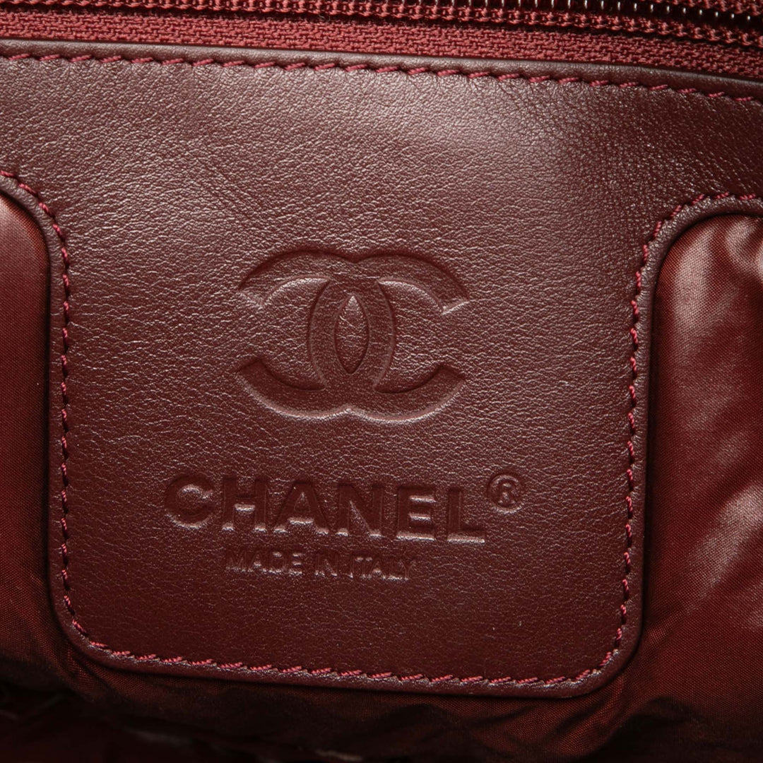 Chanel Matelassé Réversible Coco Cocoon Cabas Moyen Nylon
