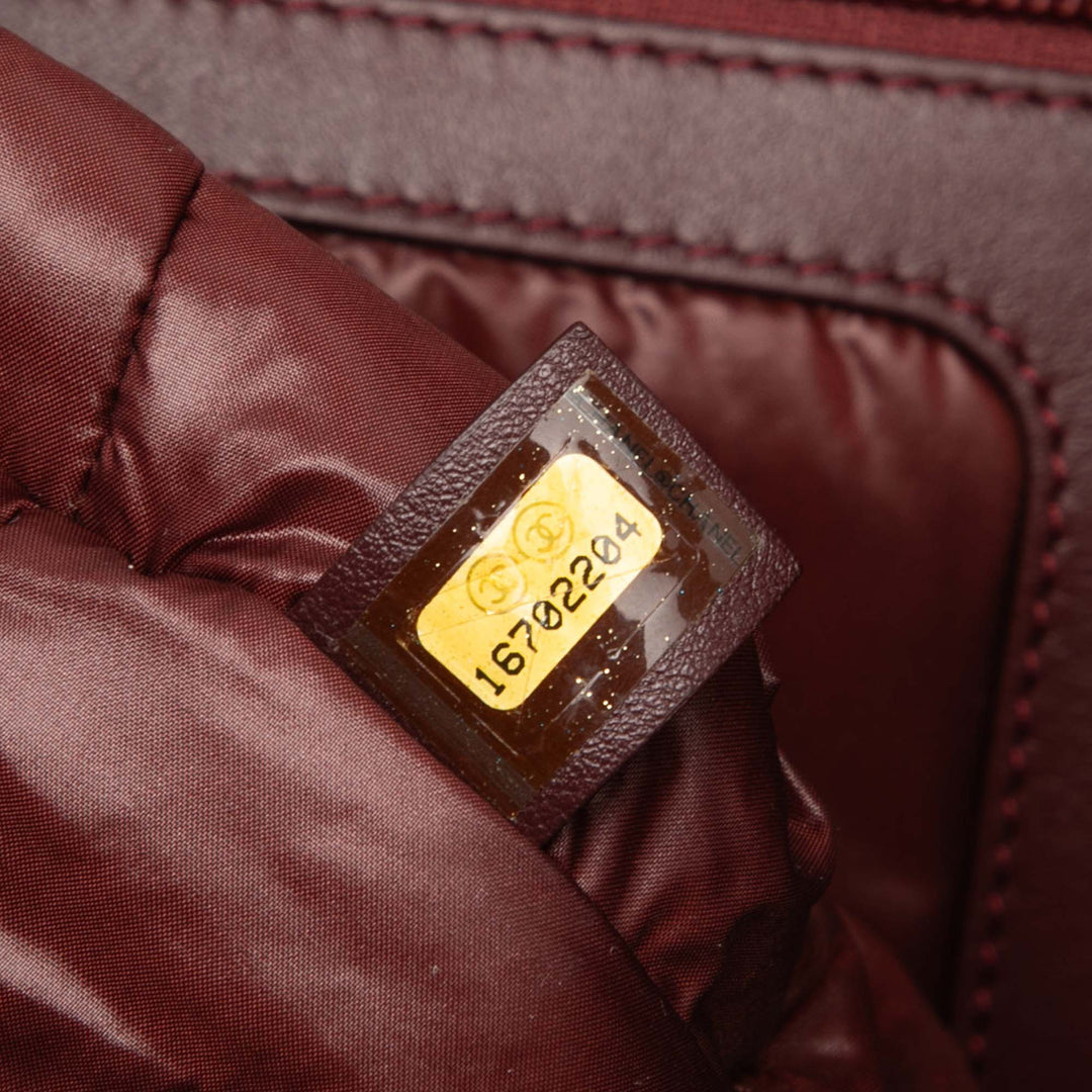 Chanel Matelassé Réversible Coco Cocoon Cabas Moyen Nylon