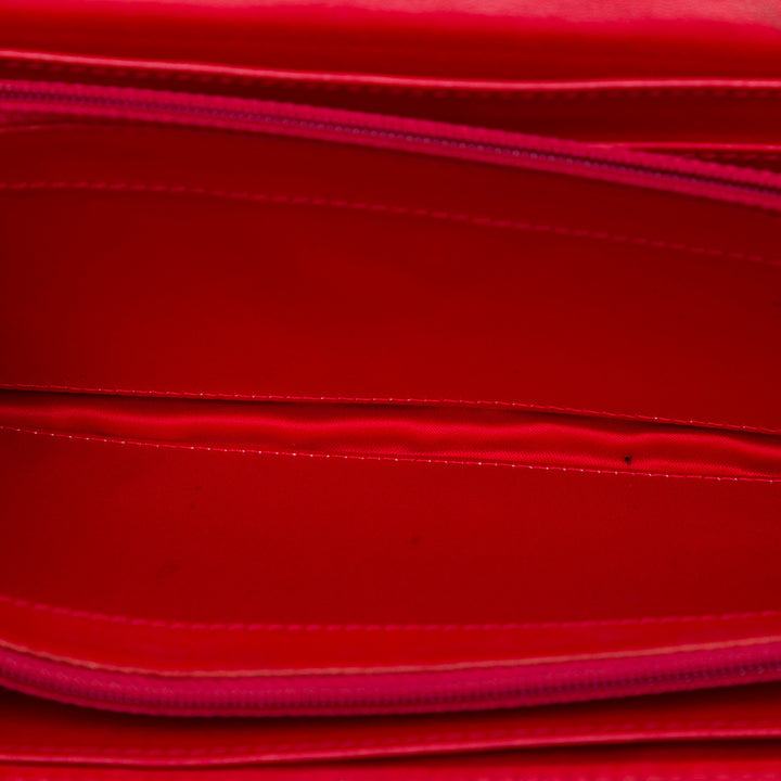 Chanel Classic East West Wallet on Chain Cuir d'agneau Rouge – vue 4 – GABY PARIS