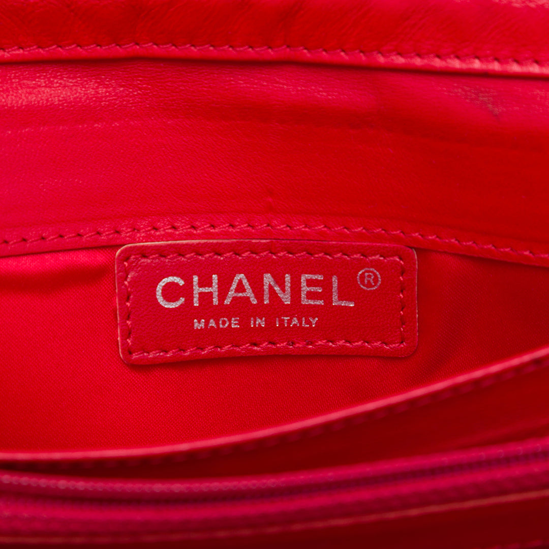 Chanel Classic East West Wallet on Chain Cuir d'agneau Rouge – vue 5 – GABY PARIS