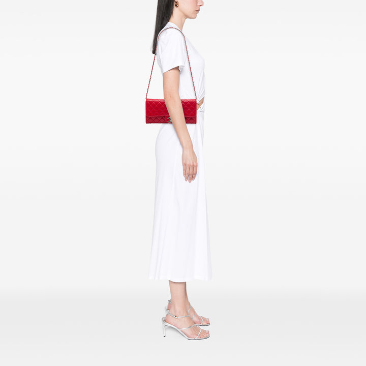 Chanel Classic East West Wallet on Chain Cuir d'agneau Rouge – vue 6 – GABY PARIS