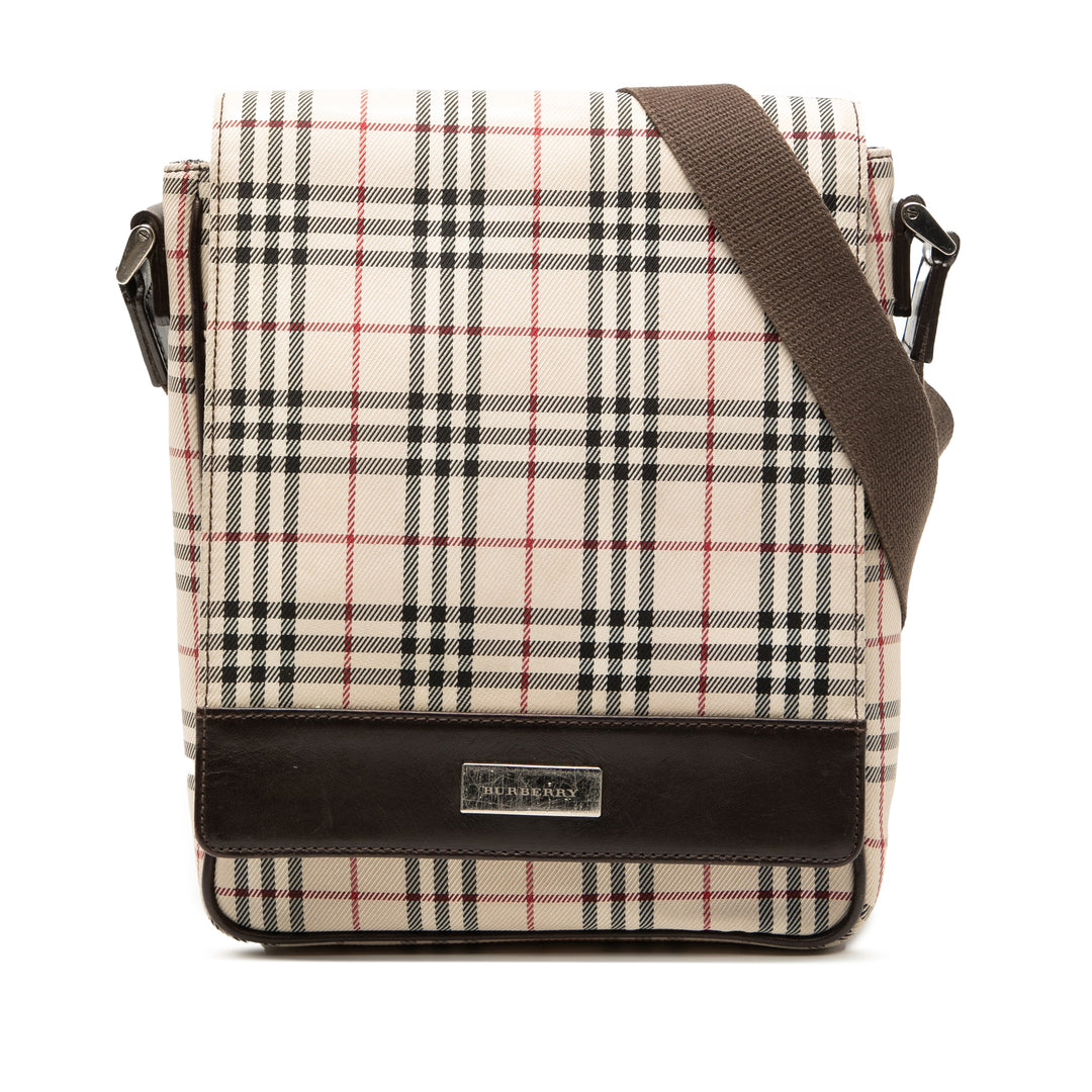 Burberry House Check Toile à rabat Sac porté croisé