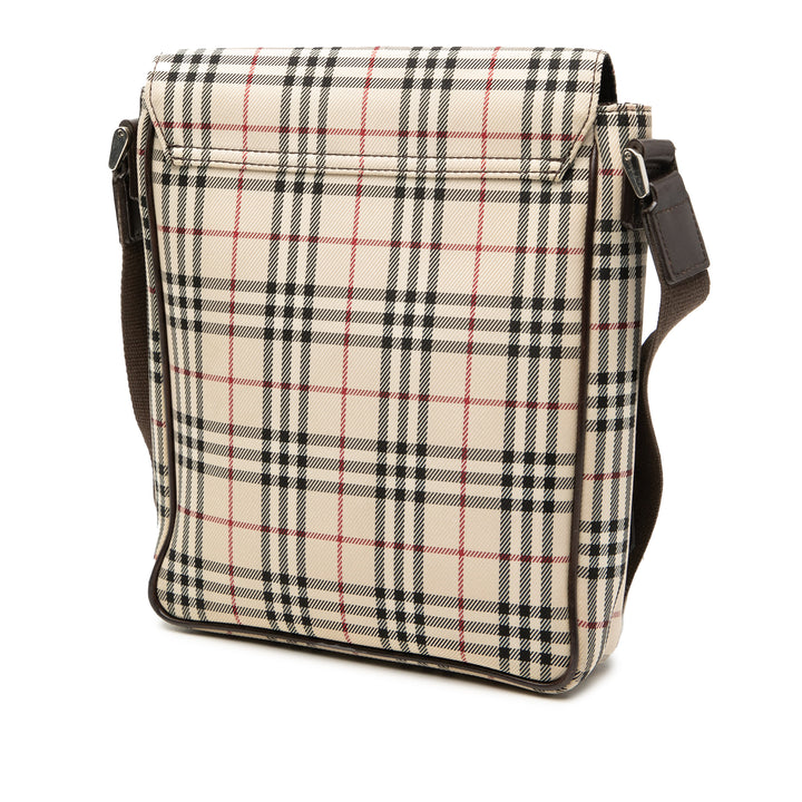 Burberry House Check Toile à rabat Sac porté croisé