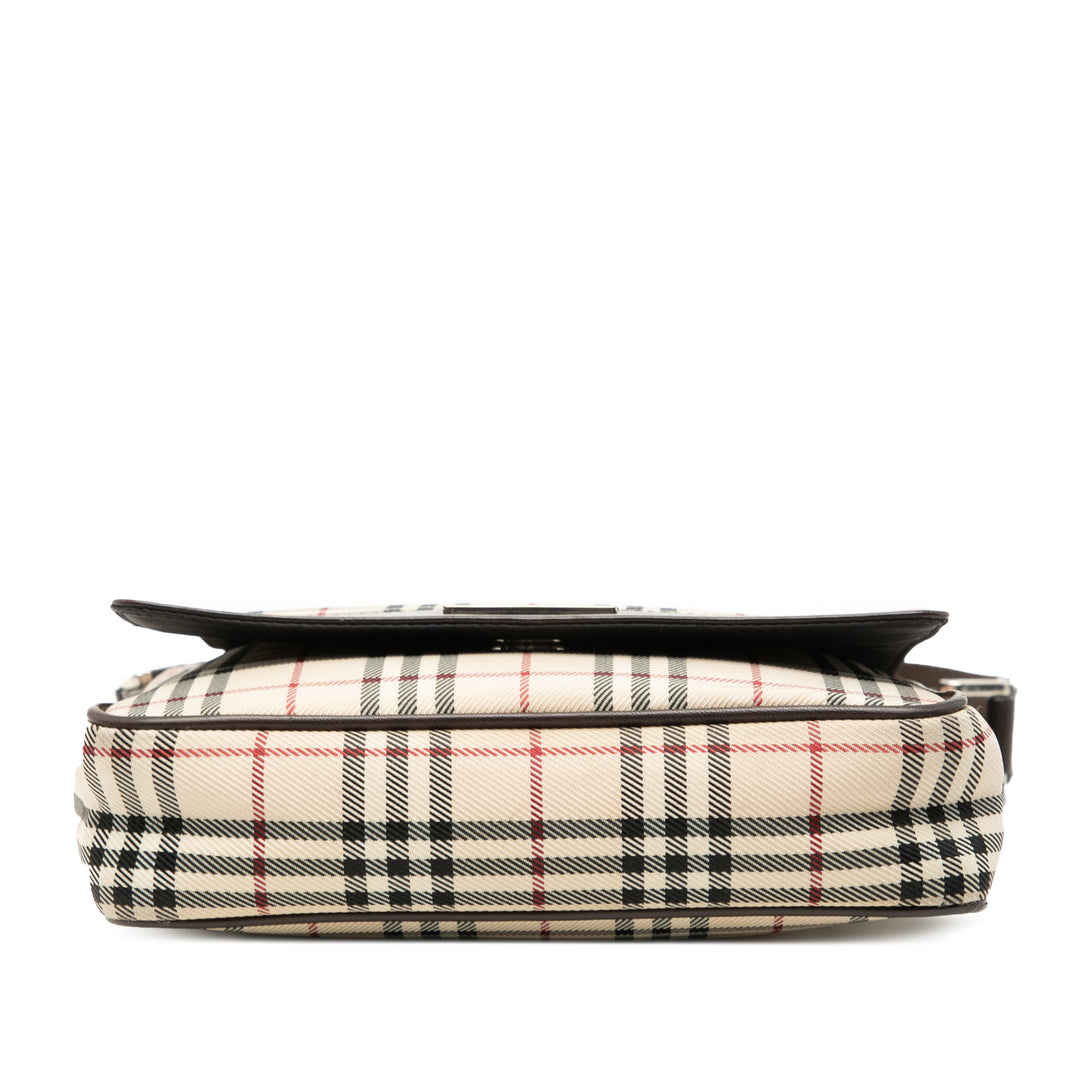 Burberry House Check Toile à rabat Sac porté croisé