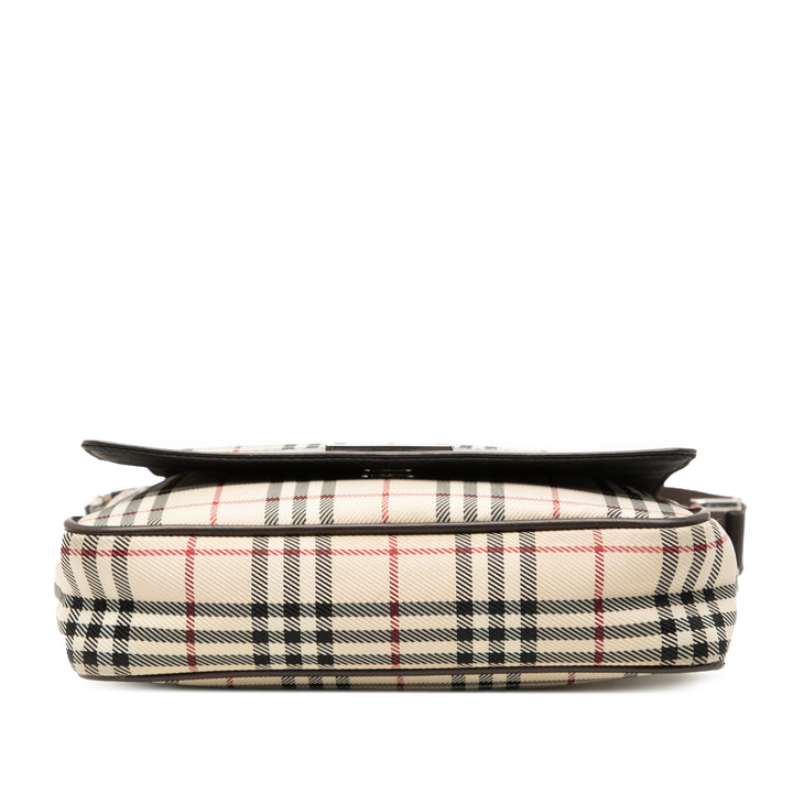 Burberry House Check Toile à rabat Sac porté croisé