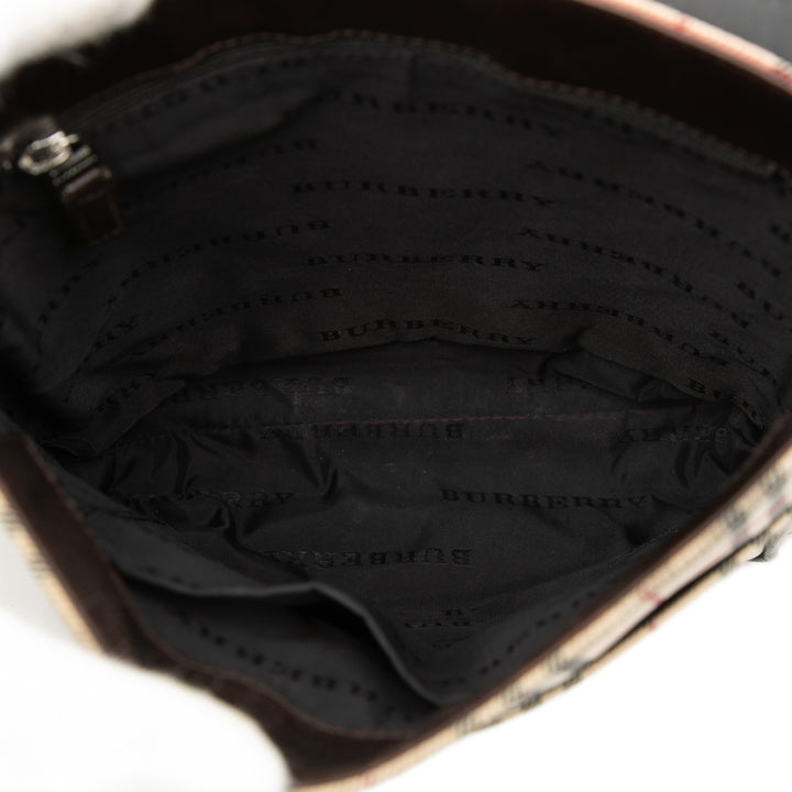 Burberry House Check Toile à rabat Sac porté croisé