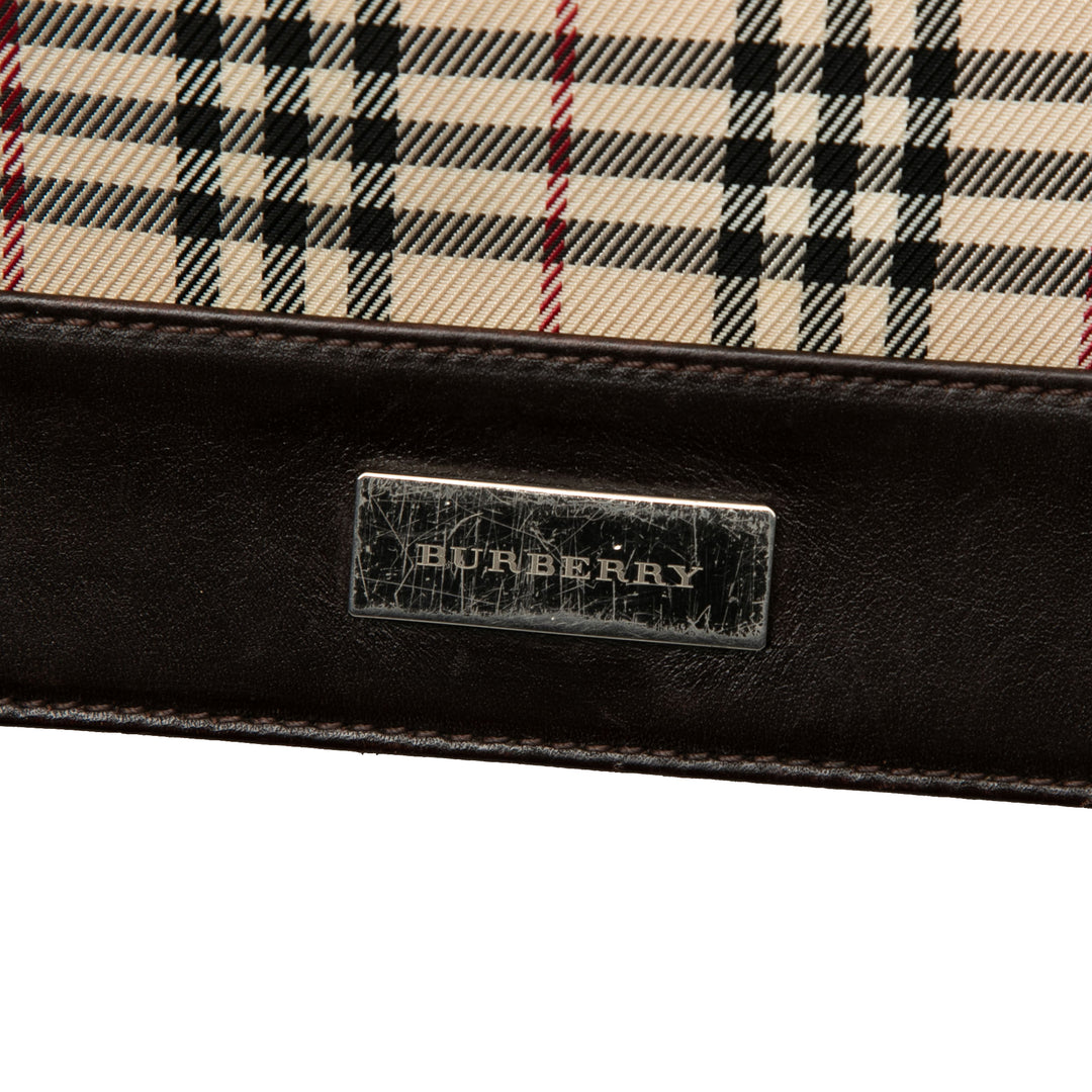 Burberry House Check Toile à rabat Sac porté croisé
