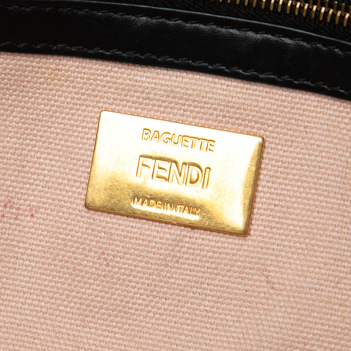 Fendi Zucca brodé Toile Baguette Sac