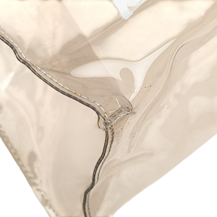 Vinyl Souvenir De L Exposition Kelly Handbag White - Gaby Paris