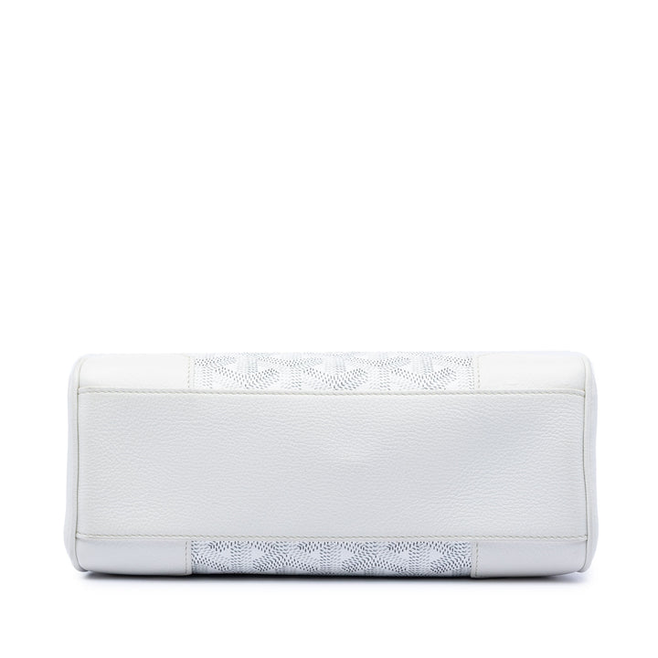 Goyard Sac à main Saigon Souple Goyardine Mini Blanc – vue 3 – GABY PARIS