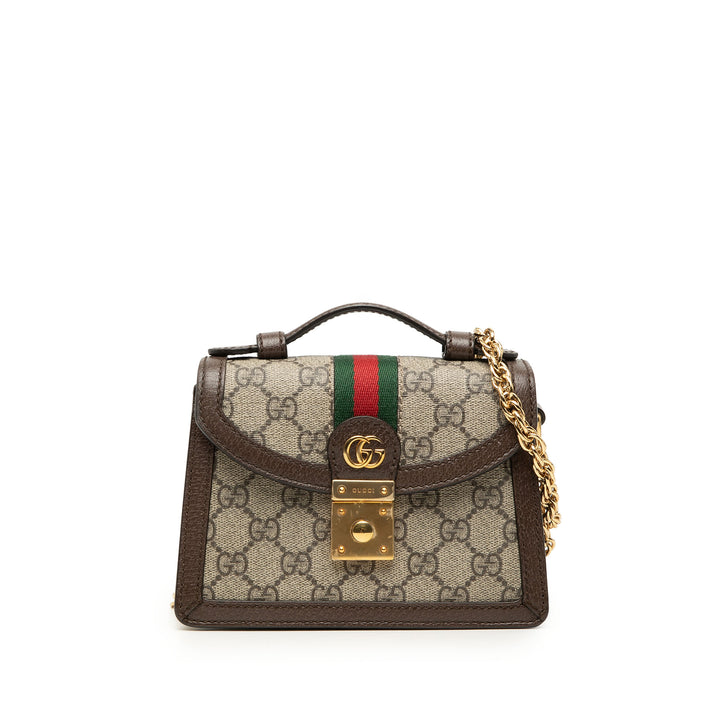 Gucci Small GG Supreme Web Ophidia sac à anse supérieure
