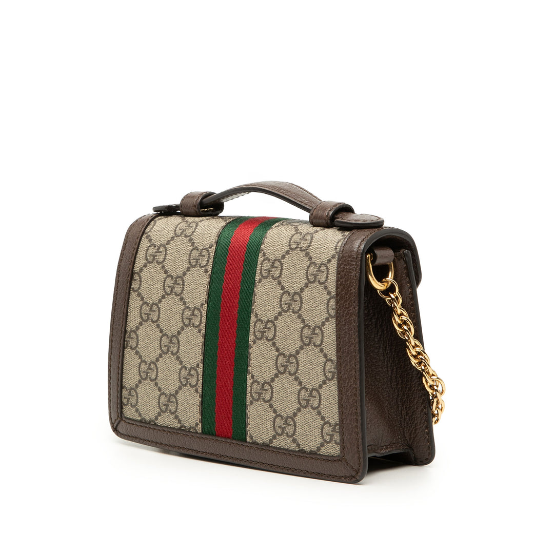 Gucci Small GG Supreme Web Ophidia sac à anse supérieure