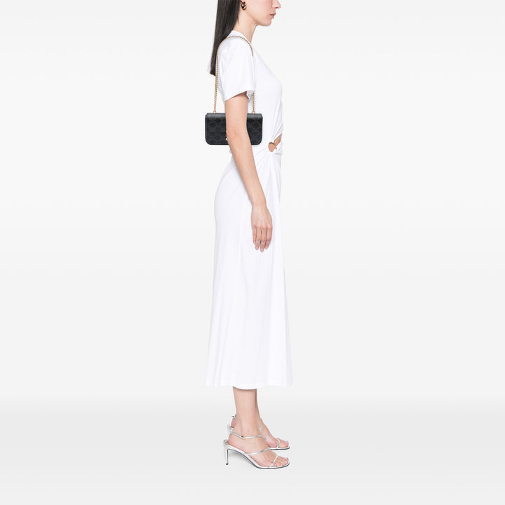 Celine Triomphe Coated Toile Claude Chain Sac bandoulière Marron