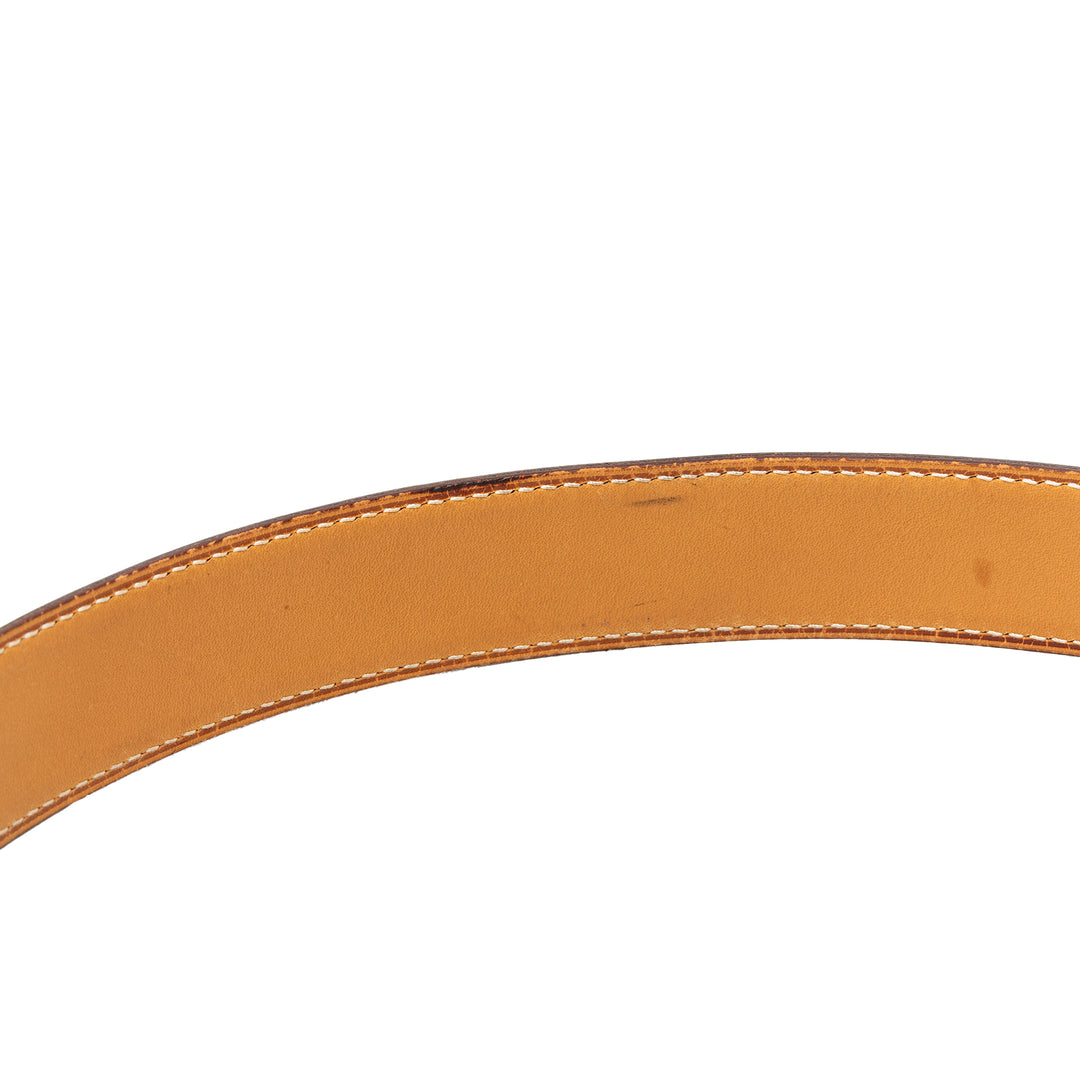 Hermès Box Veau et Courchevel Constance H Réversible Ceinture Box Noir – vue 6 – GABY PARIS