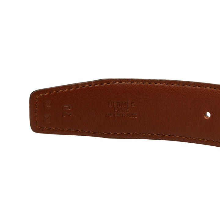 Box Veau Cadena H Réversible Ceinture Box Noir
