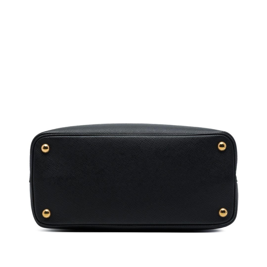 Prada Double Sac Petit Saffiano Noir – vue 3 – GABY PARIS