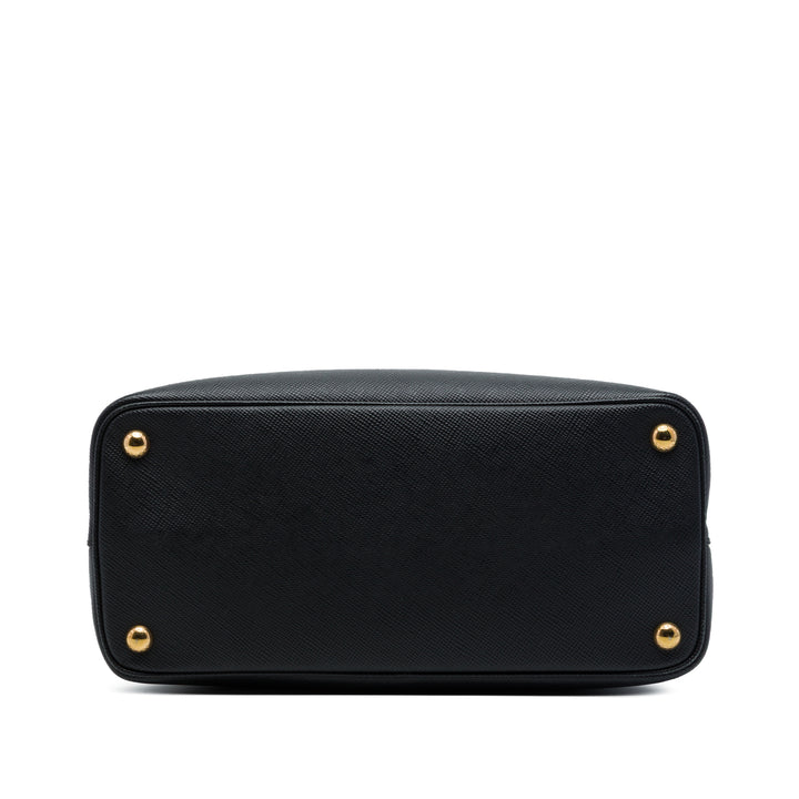 Prada Double Sac Petit Saffiano Noir – vue 3 – GABY PARIS