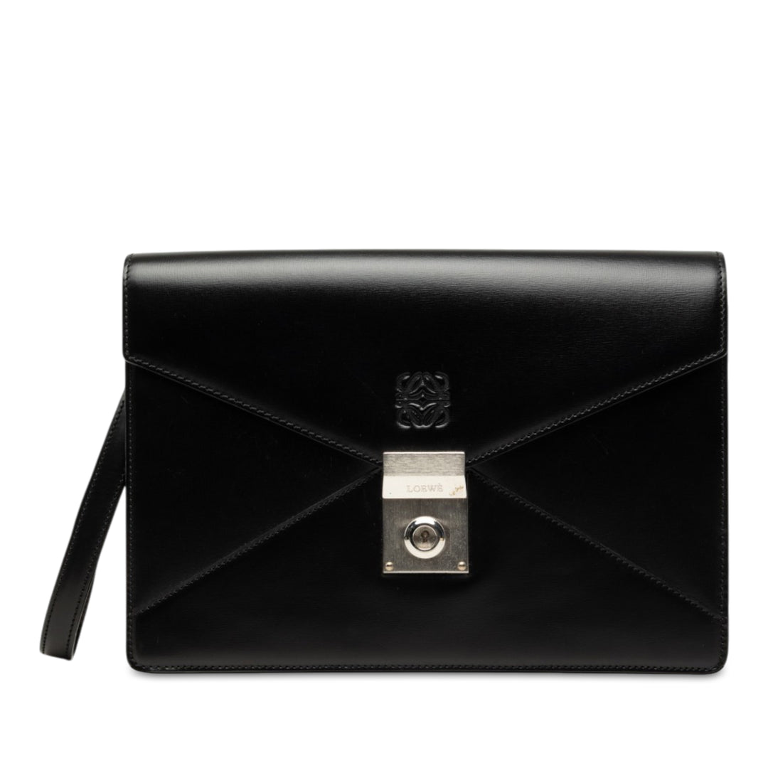 Anagram Enveloppe Wristlet Pochette Noir