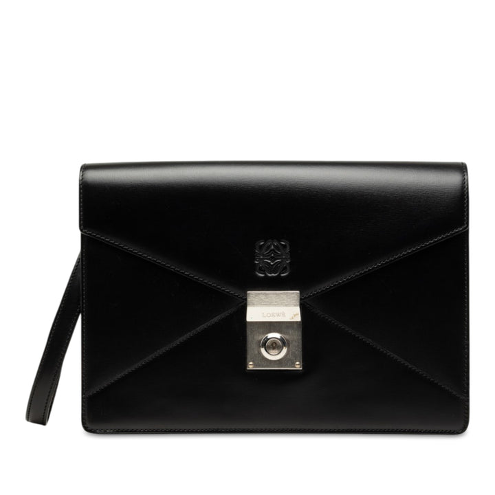 Anagram Enveloppe Wristlet Pochette Noir