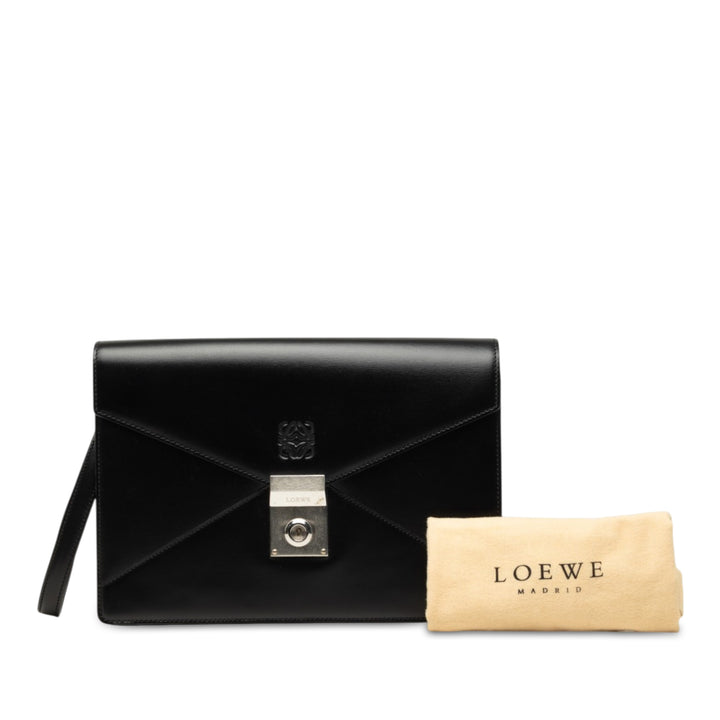 Anagram Enveloppe Wristlet Pochette Noir