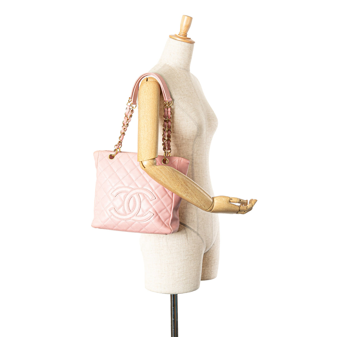 Caviar Petite Shopping Tote Pink - Gaby Paris