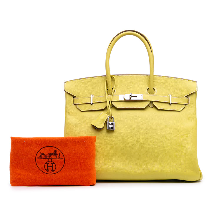 Hermès Epsom Birkin Retourne 35 Jaune – GABY PARIS Authentique